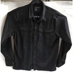 Vertx Shirt Womens 2XL Black Stretch Button Up Snap Front Tactical Long Sleeve